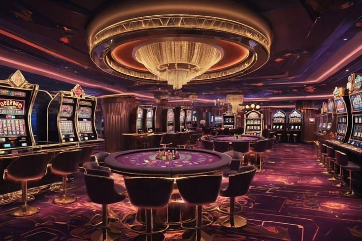 Diagram sistem jackpot berlapis Ikan Jackpot dengan multiplier progresif